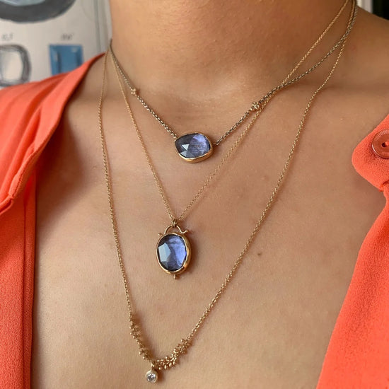 Ocean Glow 14K Iolite Necklace