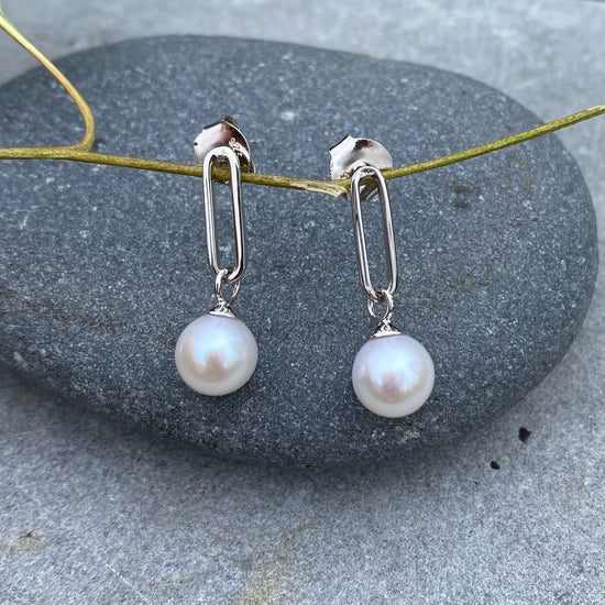 Pearl Link Earrings