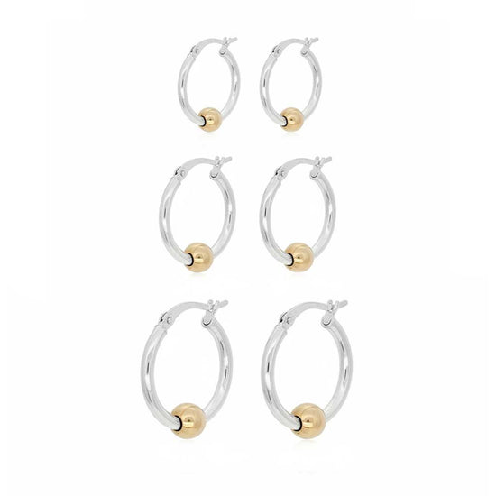 Two Tone Cape Cod Thin Hoops