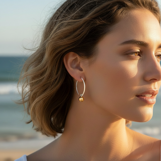 Cape Cod Swoop Drop Earrings