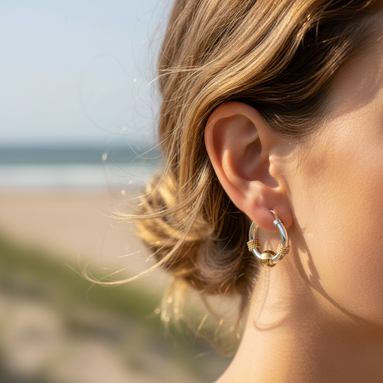 Cape Cod Hoops with Nautical Rope