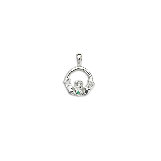Emerald Claddagh Charm