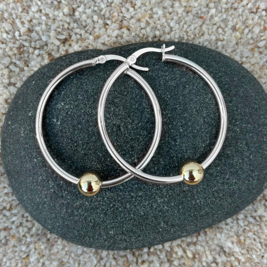 Extra Large Cape Cod Hoop Earrings