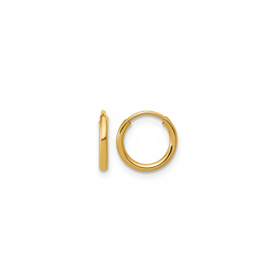 14K Gold Filled Endless Tube Hoop Earrings