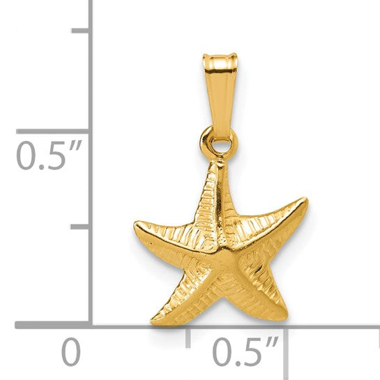 Gold Filled Starfish Pendant
