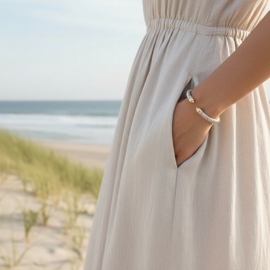 Cape Cod Heavy Twist Cuff Bracelet