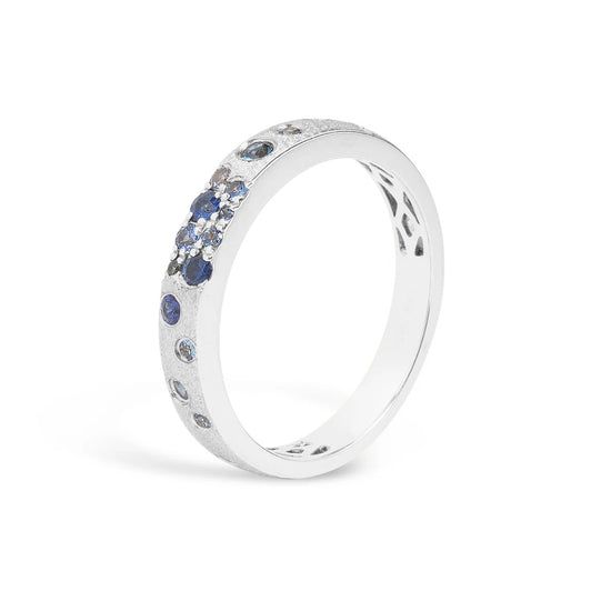 Sapphire Confetti Slim Ring
