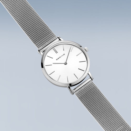 Classic Polished Silver Bering Watch