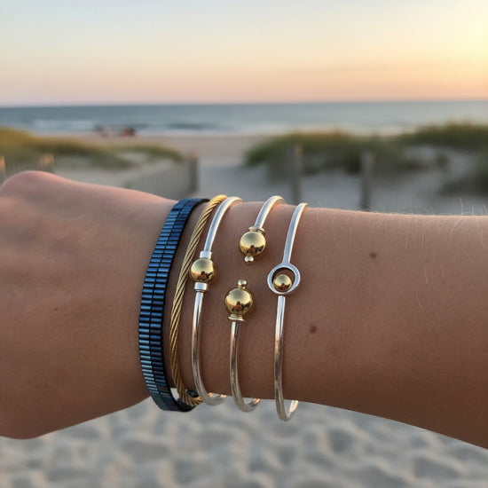 Deep Blue Beaded Bracelet