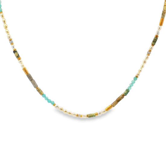 Seascape Beaded Necklace