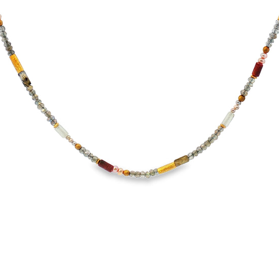 Ruby Mix Beaded Necklace
