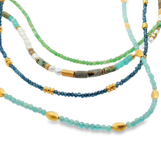 Bliss Amazonite Beaded Necklace
