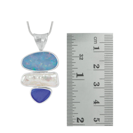 Opal Blue Ocean Necklace