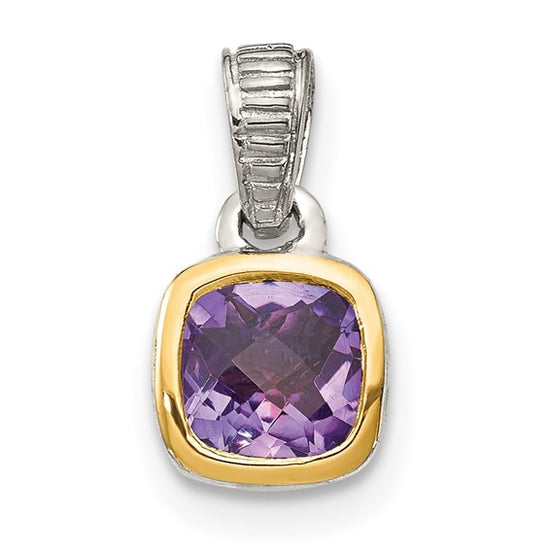 Two Tone Amethyst Necklace