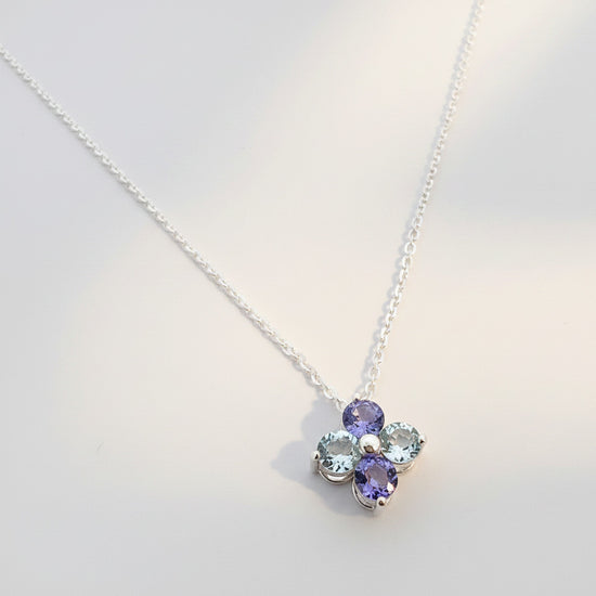 Sterling Silver Cape Cod Hydrangea Necklace