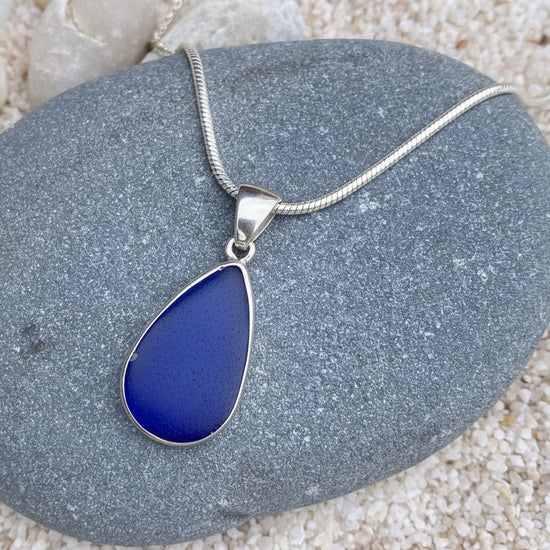 Sterling Silver Sea Glass Necklace