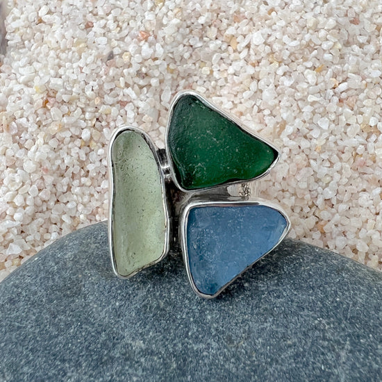 Calm Waters Sea Glass Ring