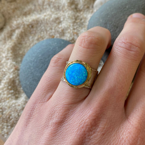 Opal Beach Stone Ring