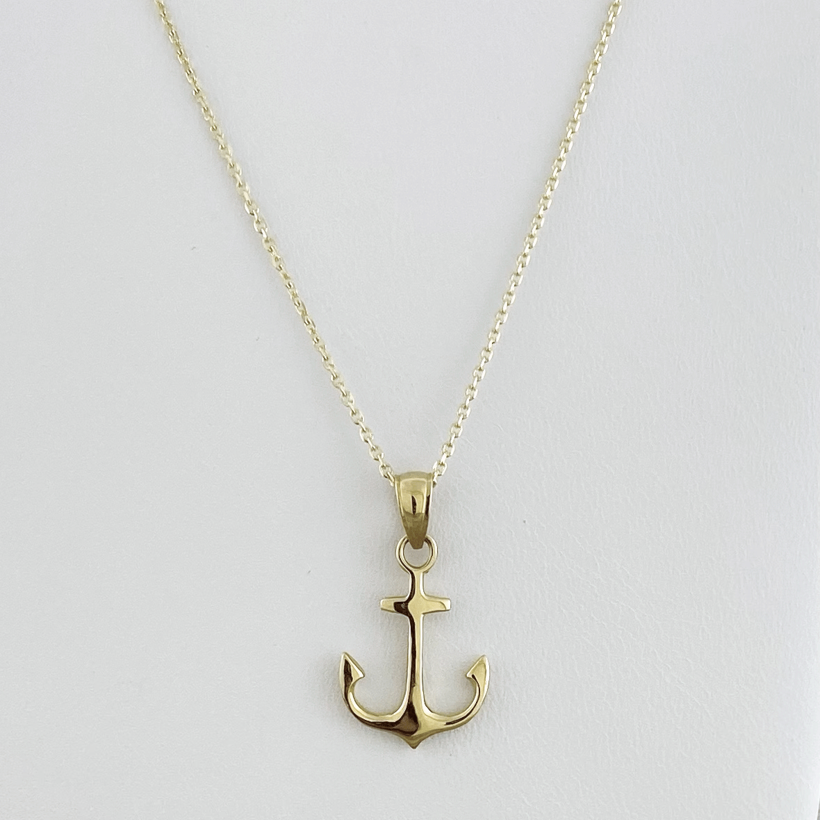 14k Gold Anchor Necklace Cape Cod Jewelers