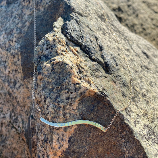 Hammered Wave Necklace