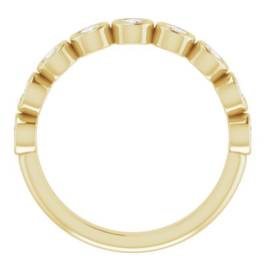 Bezel Set Diamond Band