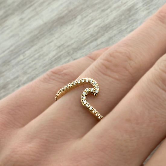 Diamond Wave Ring