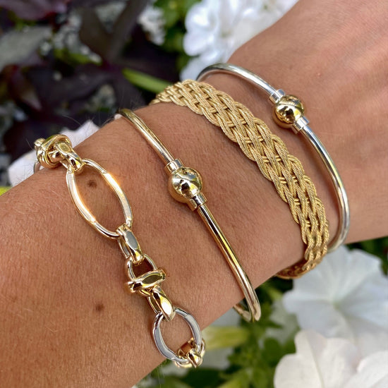 14k Gold Brewster Link Bracelet