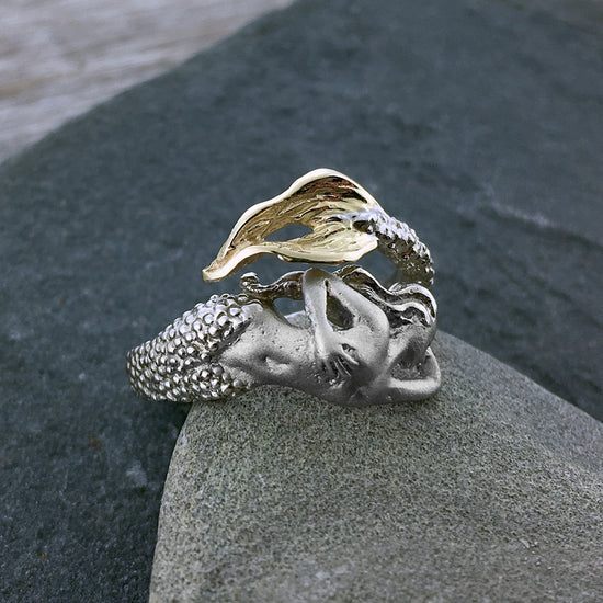 Hand Carved Mermaid Ring