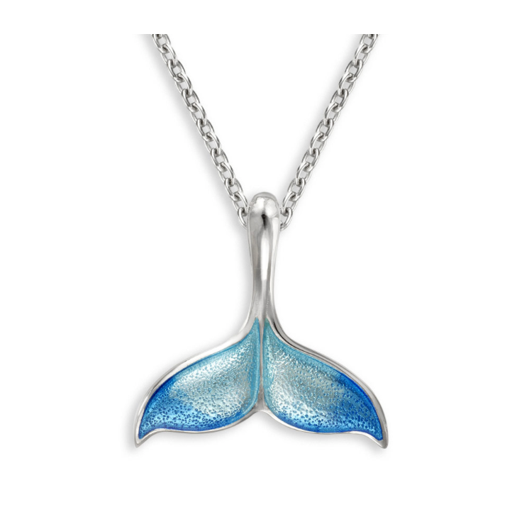 Blue whale necklace on sale