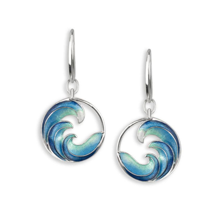 Blue wave deals earrings