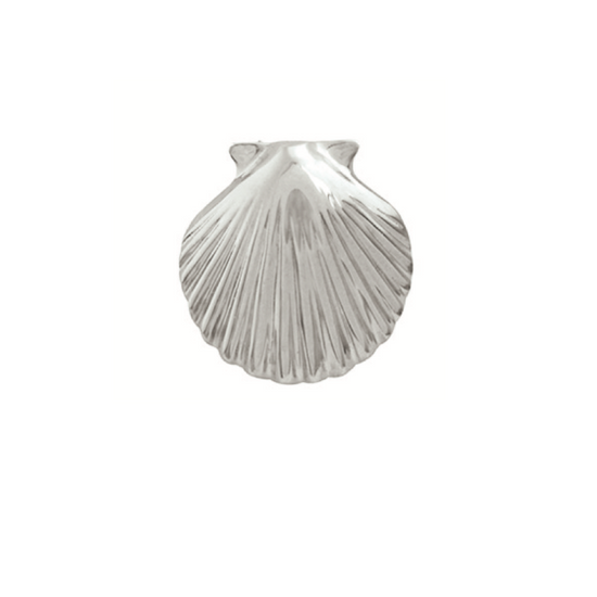 Sterling Silver Smooth Scallop Shell Necklace