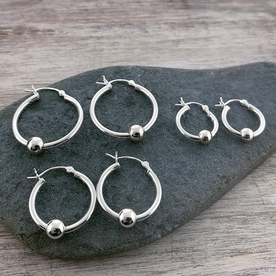 Sterling Silver Cape Cod Thin Hoops