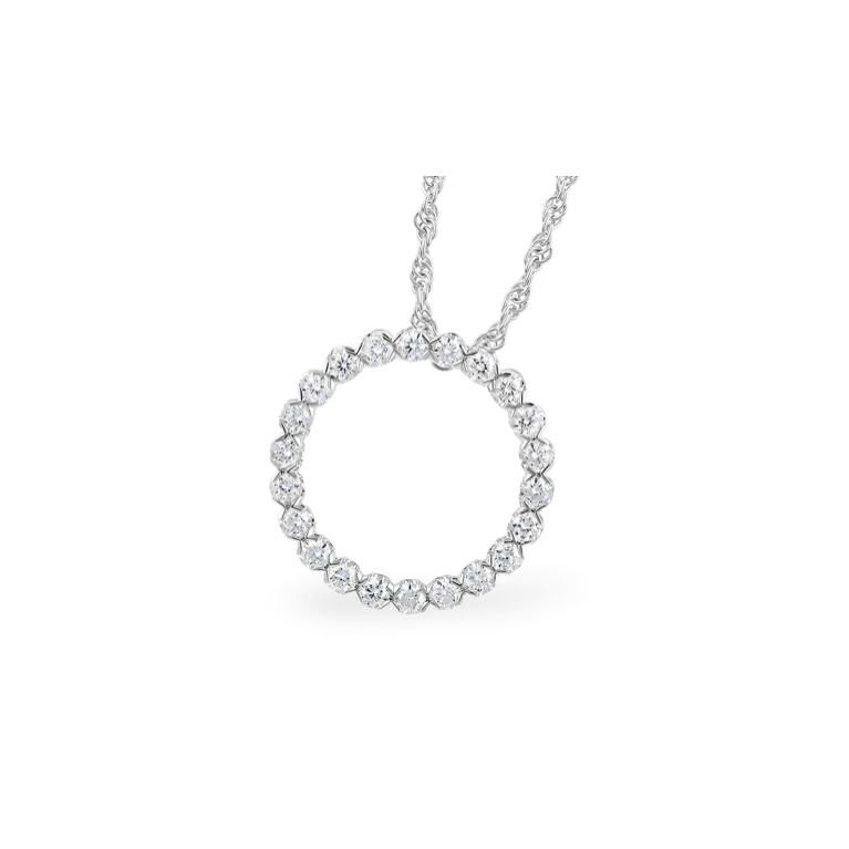 Eternity necklace 2025 white gold