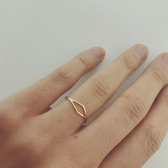 Gold Rhombus Ring