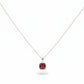 Rhodolite Garnet Bezel Necklace