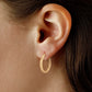 14K Gold 2.5mm Hoops