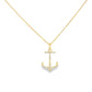 14K Diamond Anchor Necklace