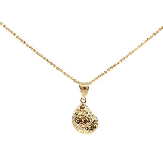 14K 3D Oyster Necklace