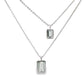 Emerald Cut Crystal Quartz Necklace