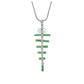 Whimsical Green Tourmaline and Pearl Drop Necklace