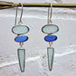 Seaglass Trio Silver Drop Earring