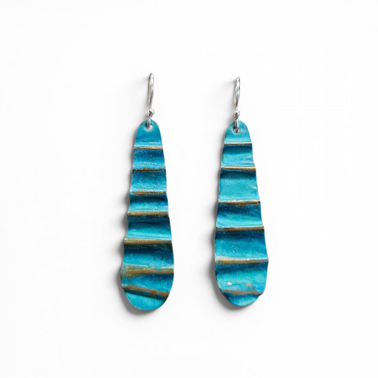 Ocean Treasure Patina Midi Teardrop Earrings