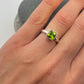 Peridot Cushion Cut Ring