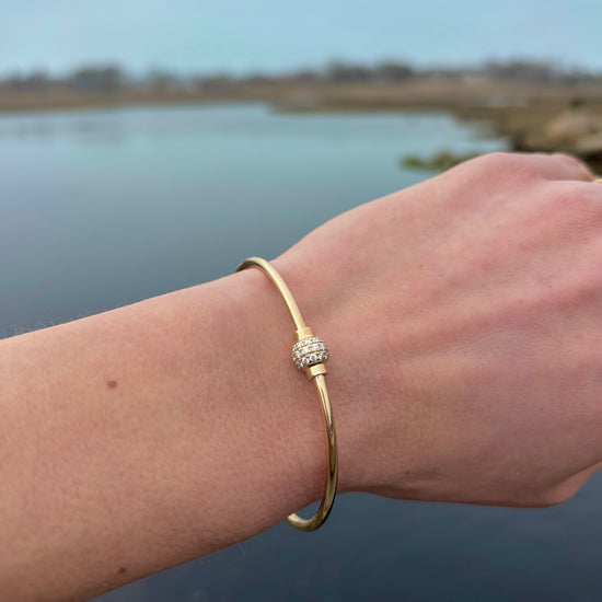 All 14K Gold Cape Cod Pavé Diamond Bracelet