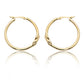 14k Gold Love Knot Hoop Earrings