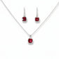 Rhodolite Garnet Bezel Necklace