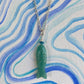 Carved Gem Fish Necklace
