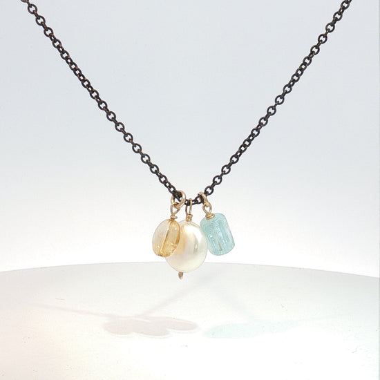 September Sea Charm Necklace