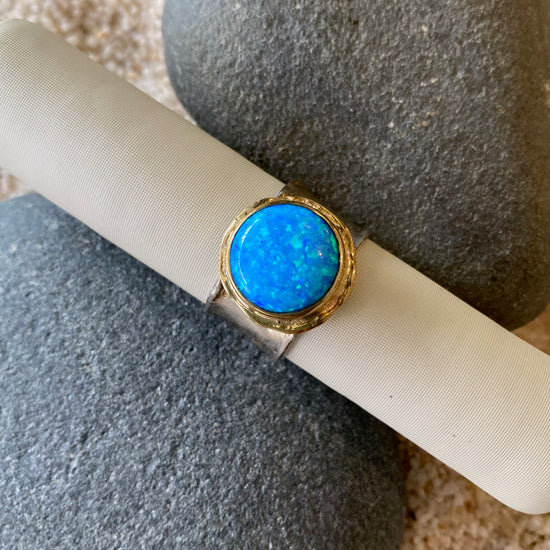 Opal Beach Stone Ring