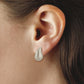 Sterling Silver Puffed Droplet Earring